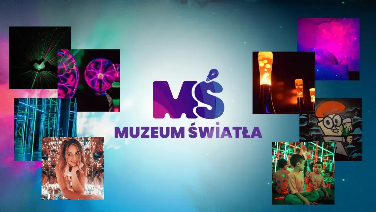 Kolorowe instalacje, lampy lawowe i dziecięce uśmiechy w Muzeum Światła w Łodzi.