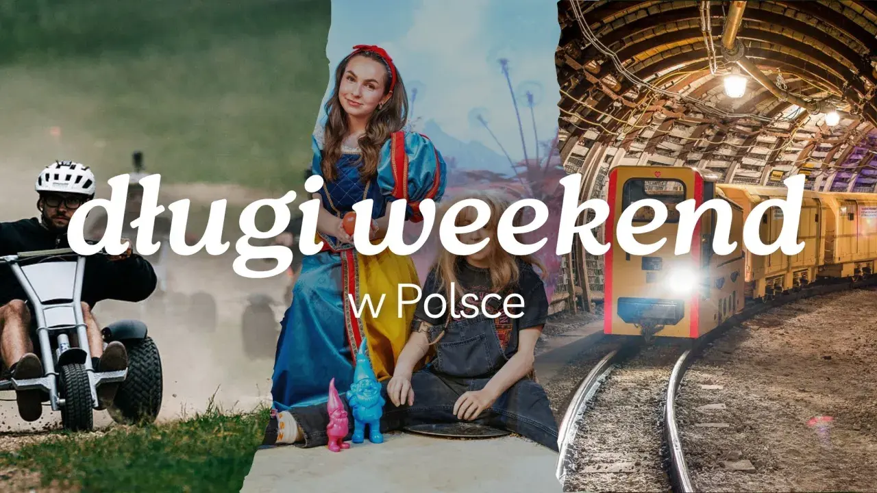 Długi weekend w Polsce: jazda na rowerze, baśniowe postacie i kolejka w kopalni.