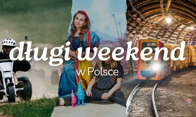 Długi weekend w Polsce: jazda na rowerze, baśniowe postacie i kolejka w kopalni.