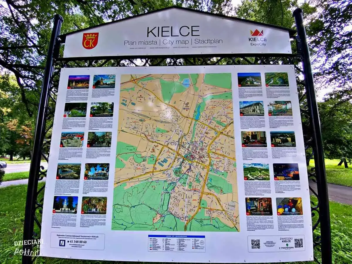 Mapa Kielc z atrakcjami miasta. Zobacz, co warto zwiedzić w Kielcach!